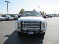 2010 White Platinum Metallic Tri-Coat Ford F350 Super Duty Lariat Crew Cab 4x4  photo #9