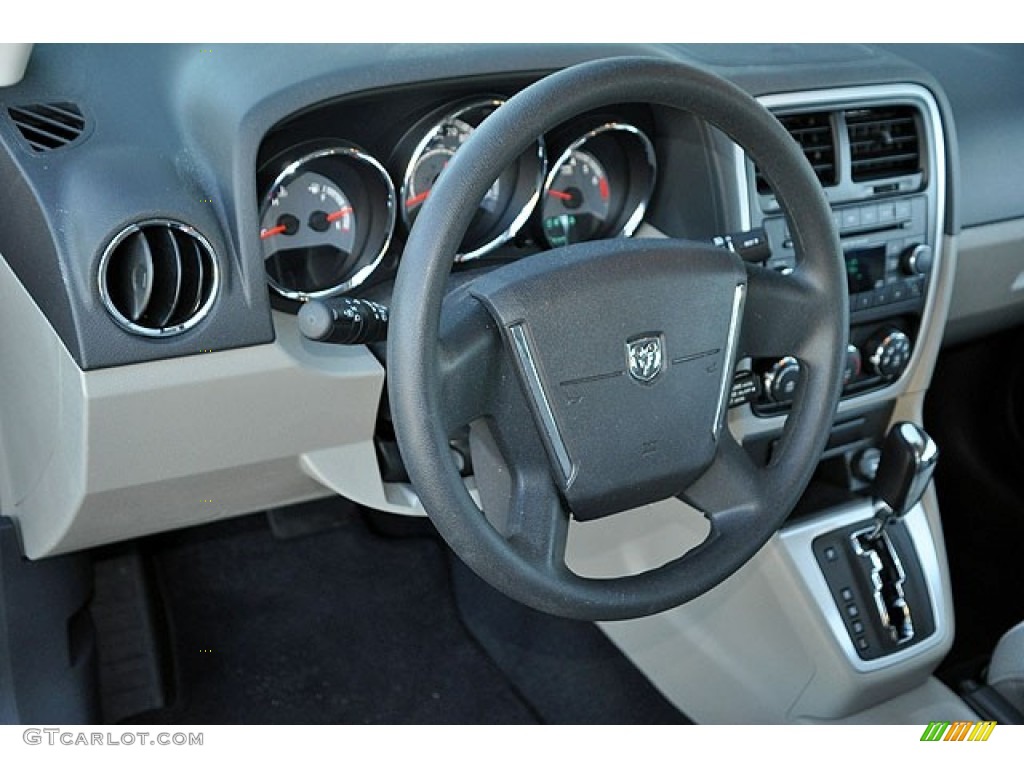 2012 Dodge Caliber SXT Dark Slate Gray/Medium Graystone Steering Wheel Photo #71275771