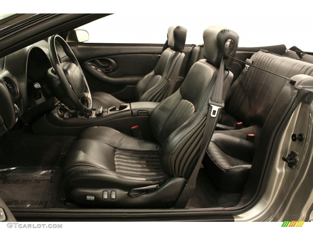 Ebony Interior 2001 Pontiac Firebird Trans Am WS-6 Convertible Photo #71275873