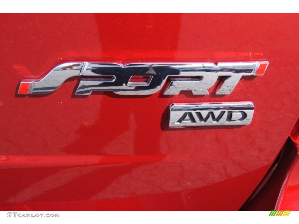 2013 Edge Sport AWD - Ruby Red / Charcoal Black/Liquid Silver Smoke Metallic photo #20
