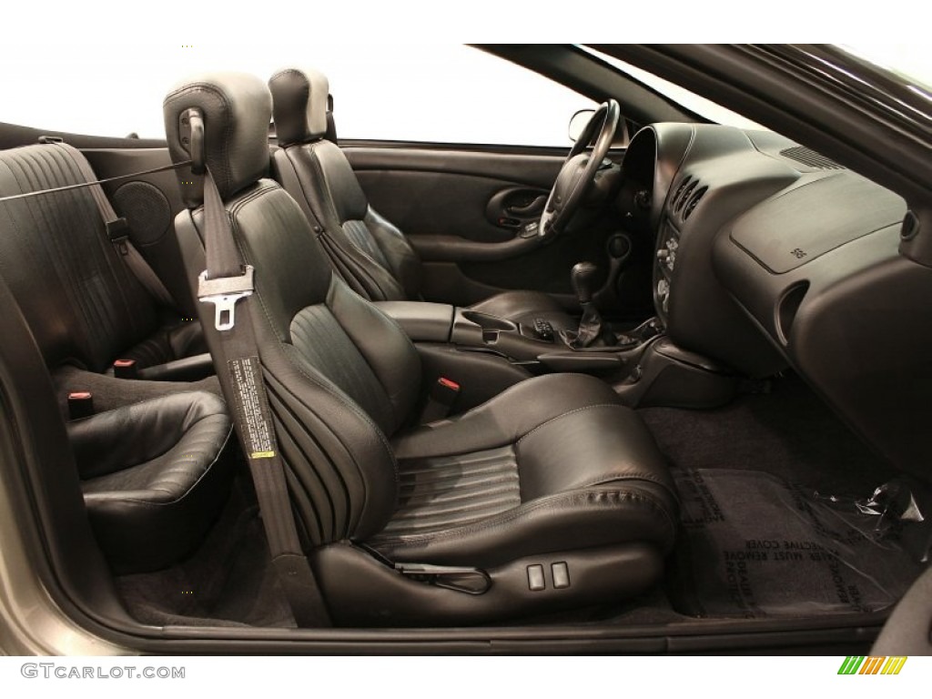 Ebony Interior 2001 Pontiac Firebird Trans Am WS-6 Convertible Photo #71275993