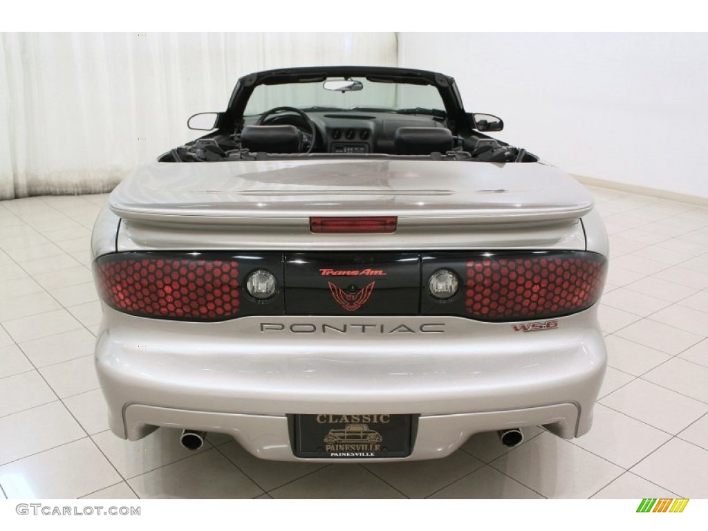 2001 Firebird Trans Am WS-6 Convertible - Pewter Metallic / Ebony photo #32