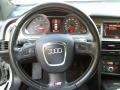 2007 Audi S6 Black Interior Steering Wheel Photo