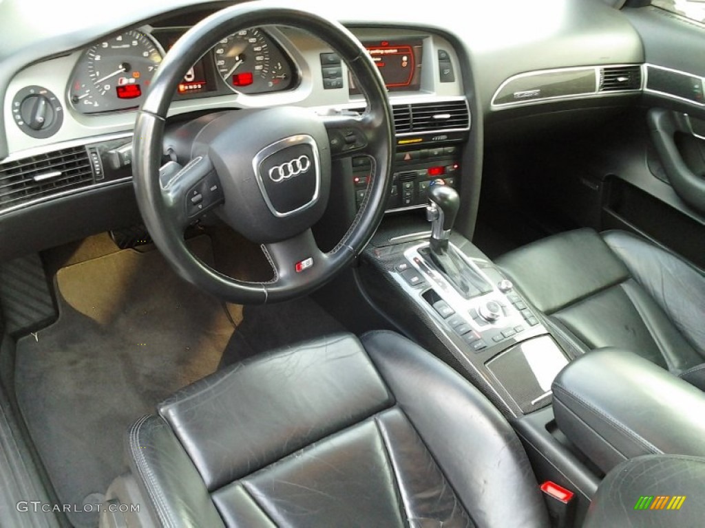 Black Interior 2007 Audi S6 5.2 quattro Sedan Photo #71276563