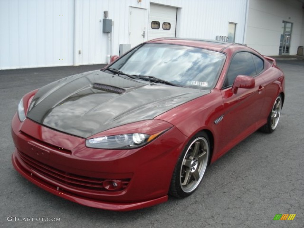 2007 Tiburon GT - Redfire Pearl / Black photo #2