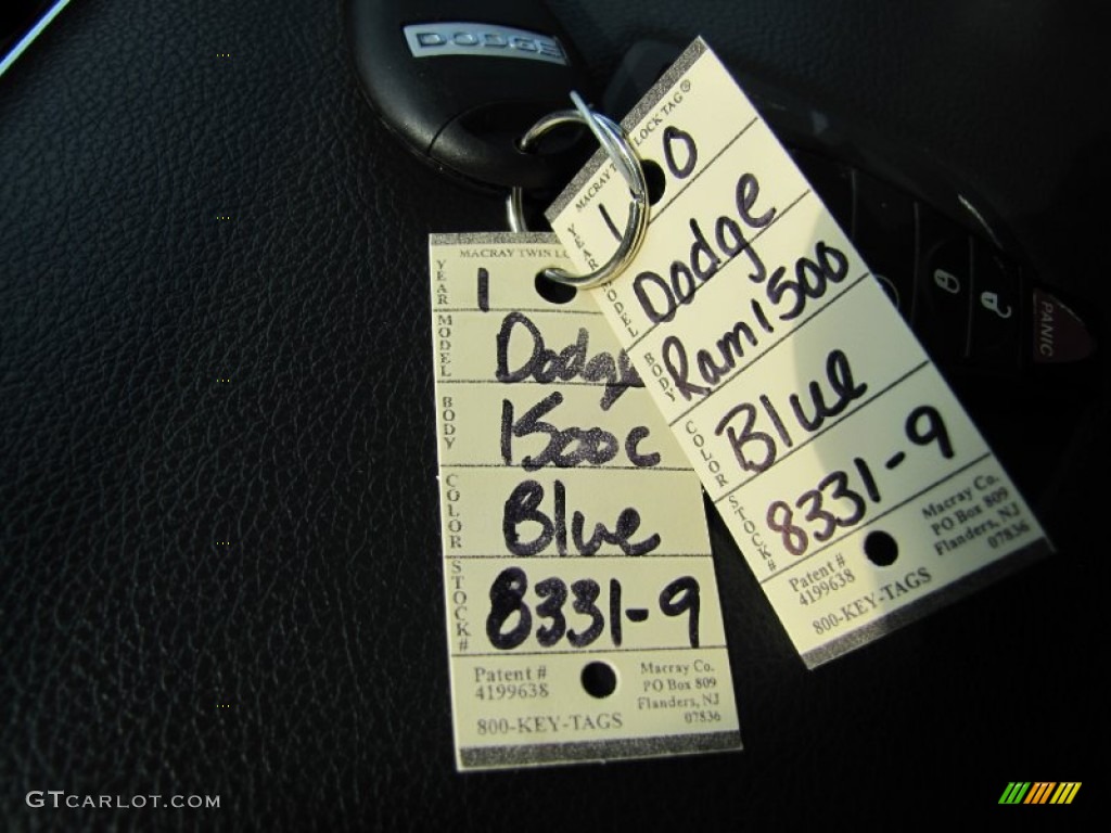 2010 Ram 1500 Laramie Crew Cab 4x4 - Deep Water Blue Pearl / Dark Slate Gray photo #29