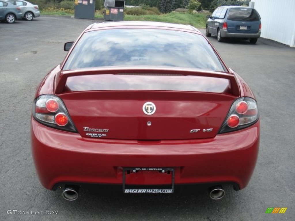 2007 Tiburon GT - Redfire Pearl / Black photo #7