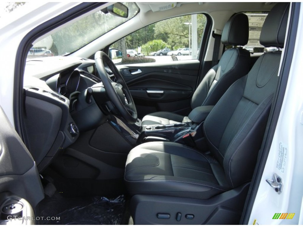 2013 Escape Titanium 2.0L EcoBoost - White Platinum Metallic Tri-Coat / Charcoal Black photo #5