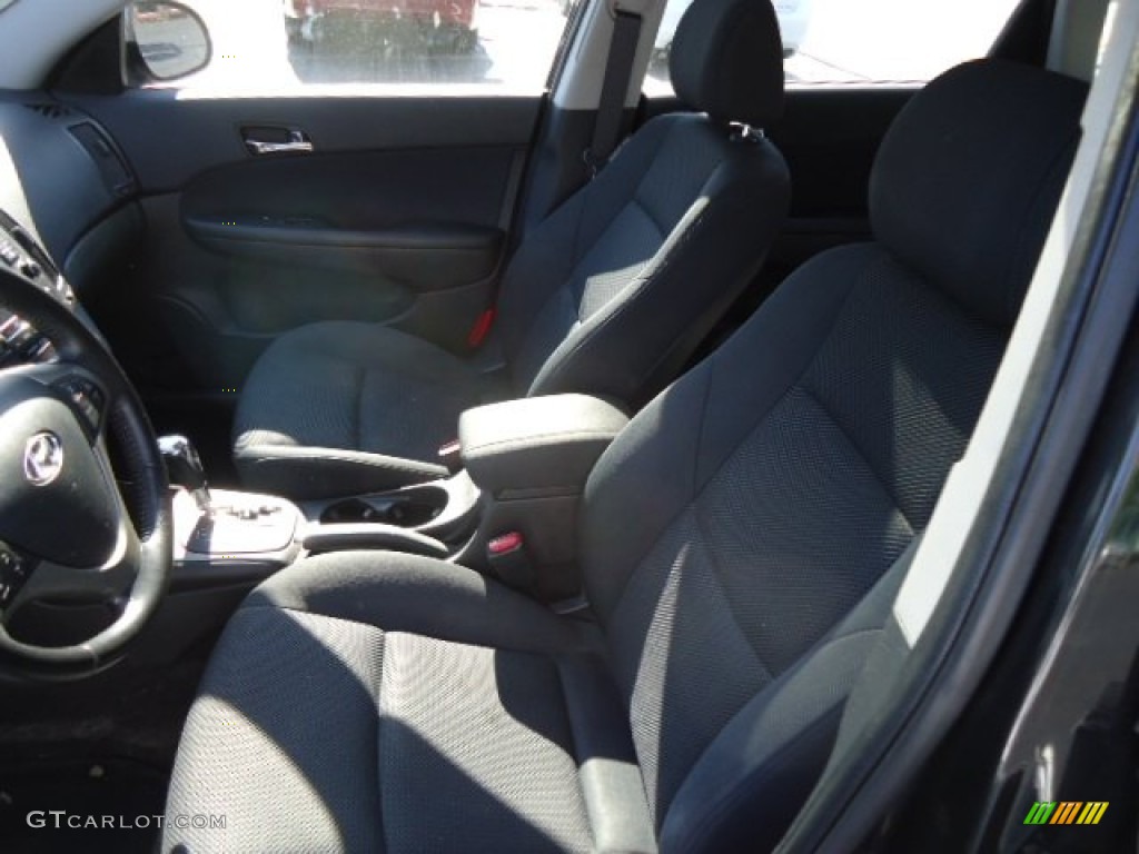 2009 Elantra Touring - Black Pearl / Black photo #4