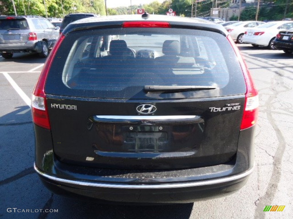 2009 Elantra Touring - Black Pearl / Black photo #11