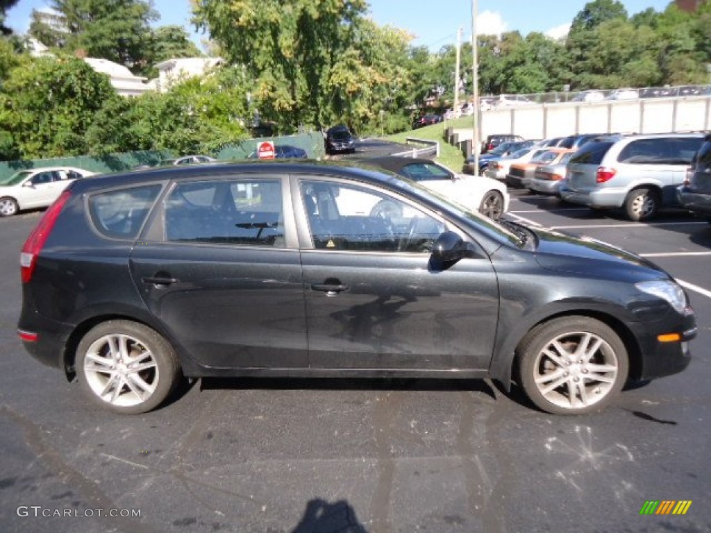 2009 Elantra Touring - Black Pearl / Black photo #13