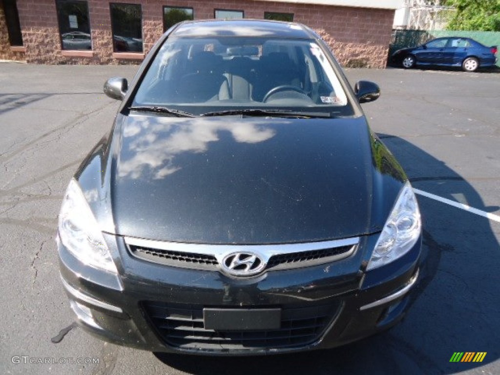2009 Elantra Touring - Black Pearl / Black photo #14
