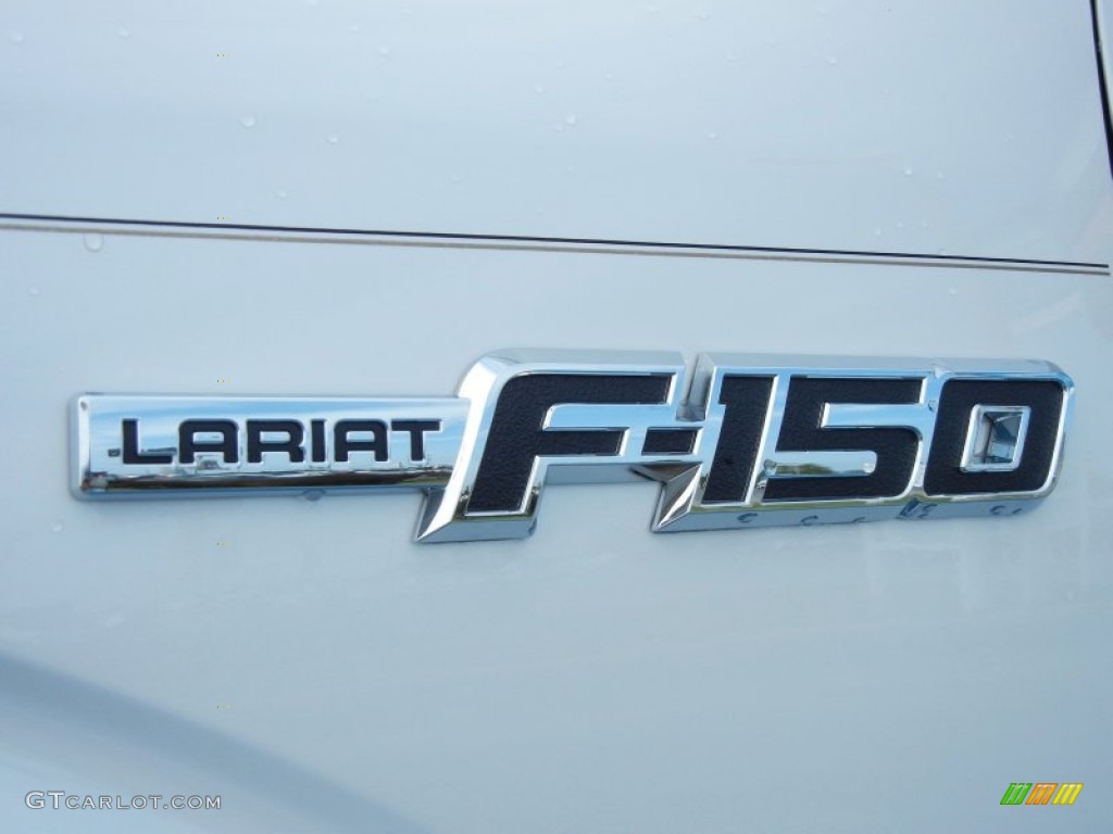 2013 F150 Lariat SuperCrew - White Platinum Metallic Tri-Coat / Adobe photo #4
