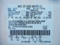 UG: White Platinum Metallic Tri-Coat 2013 Ford F150 Lariat SuperCrew Color Code