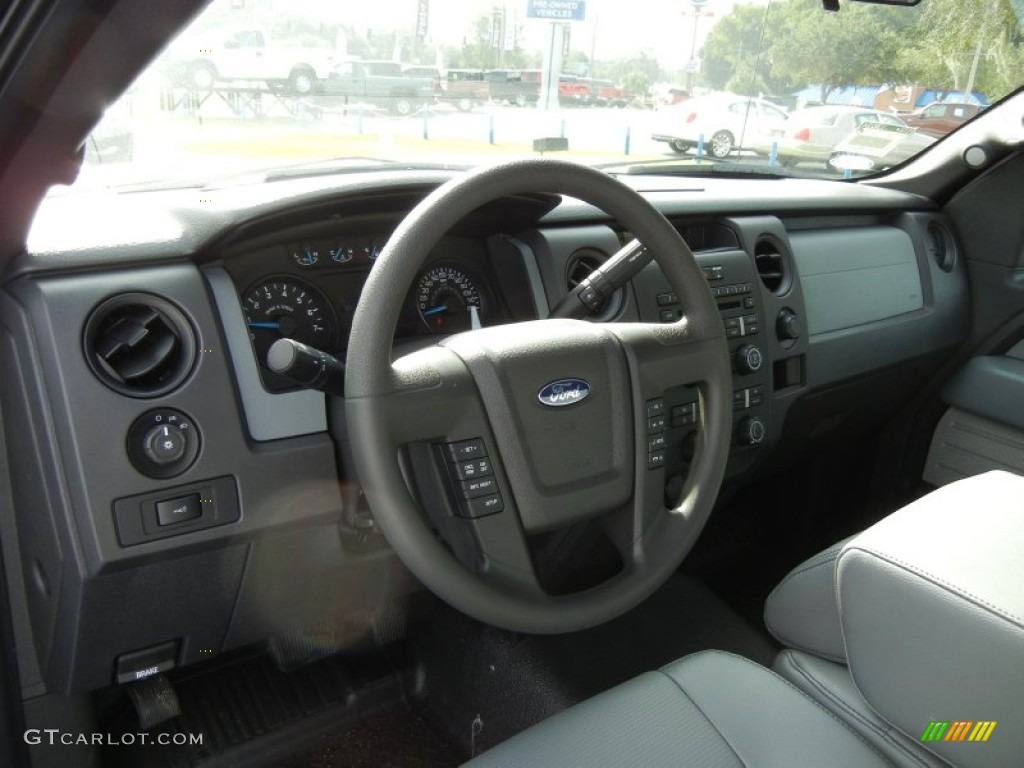 2013 Ford F150 XL Regular Cab Steel Gray Dashboard Photo #71281855