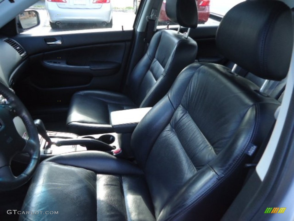 2003 Accord EX V6 Sedan - Satin Silver Metallic / Black photo #4