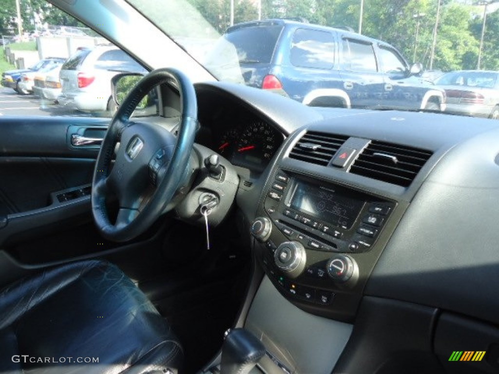2003 Accord EX V6 Sedan - Satin Silver Metallic / Black photo #14