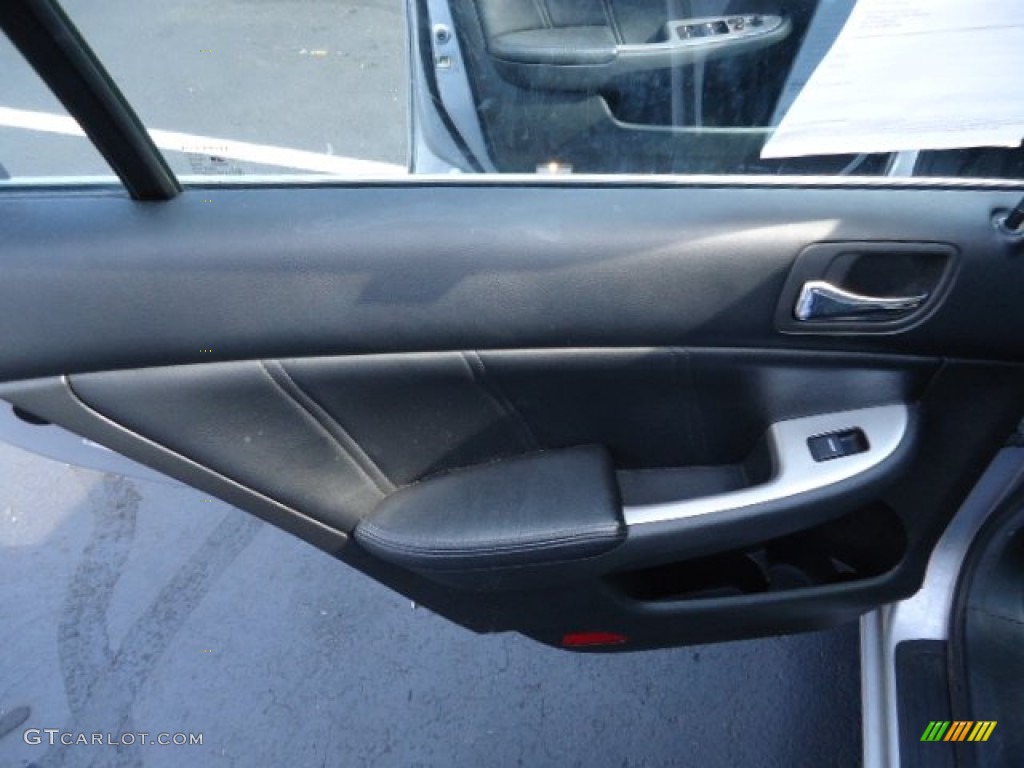 2003 Accord EX V6 Sedan - Satin Silver Metallic / Black photo #15
