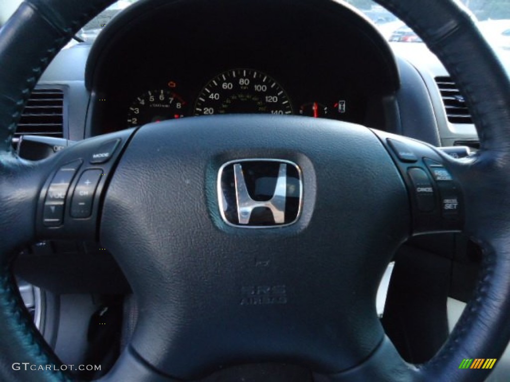 2003 Accord EX V6 Sedan - Satin Silver Metallic / Black photo #18