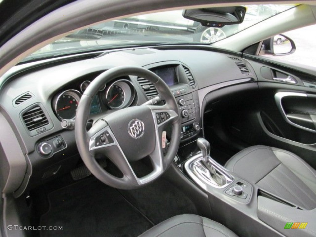 Ebony Interior 2011 Buick Regal CXL Photo #71282434