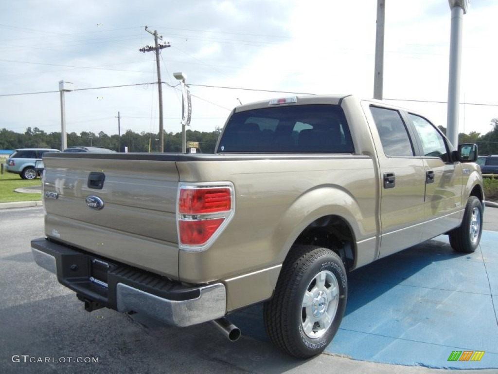 Pale Adobe Metallic 2013 Ford F150 XLT SuperCrew Exterior Photo #71282494