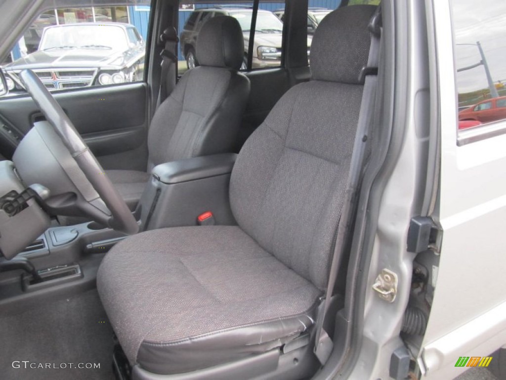 Agate Black Interior 2000 Jeep Cherokee Classic 4x4 Photo #71283364