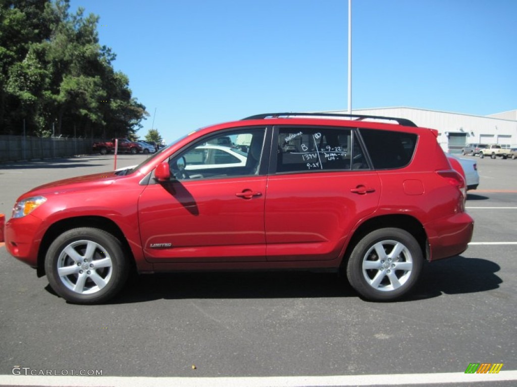 2007 RAV4 Limited 4WD - Barcelona Red Pearl / Taupe photo #3