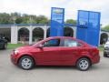 2013 Crystal Red Tintcoat Chevrolet Sonic LT Sedan  photo #2