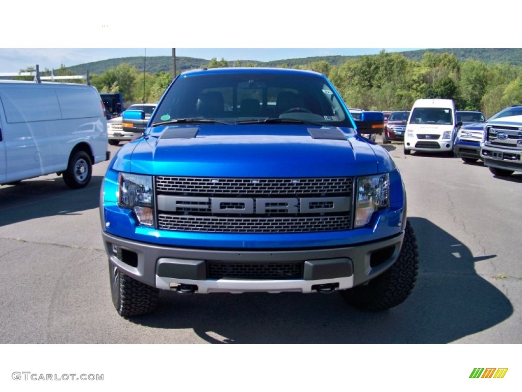Blue Flame Metallic 2012 Ford F150 SVT Raptor SuperCrew 4x4 Exterior Photo #71284918
