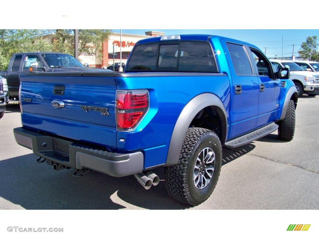 Blue Flame Metallic 2012 Ford F150 SVT Raptor SuperCrew 4x4 Exterior Photo #71284945