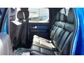 2012 Ford F150 Raptor Black Leather/Cloth with Blue Accent Interior Rear Seat Photo