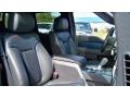 Raptor Black Leather/Cloth with Blue Accent Front Seat Photo for 2012 Ford F150 #71285077