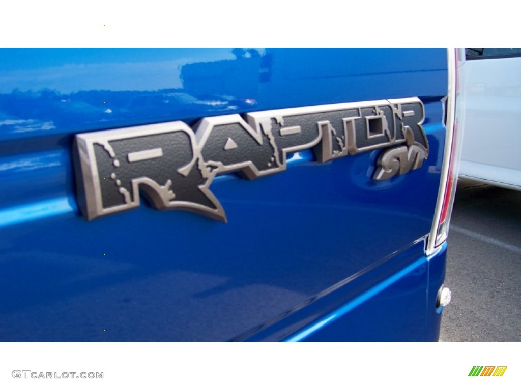 2012 F150 SVT Raptor SuperCrew 4x4 - Blue Flame Metallic / Raptor Black Leather/Cloth with Blue Accent photo #27
