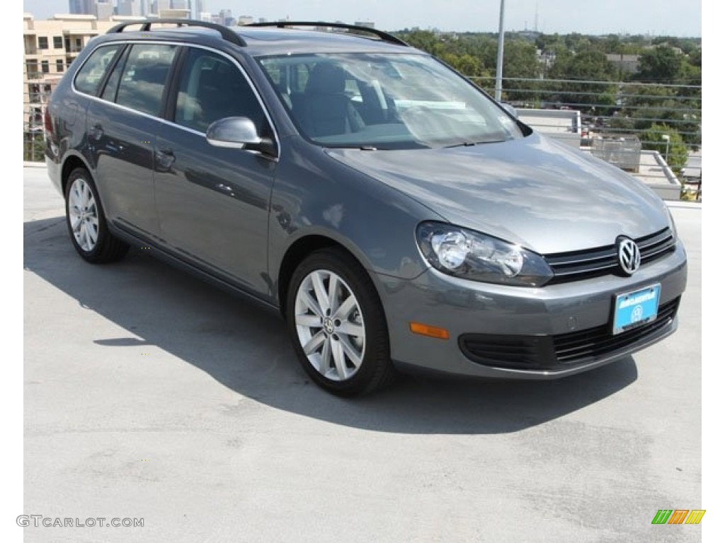 2013 Jetta TDI SportWagen - Platinum Gray Metallic / Titan Black photo #1