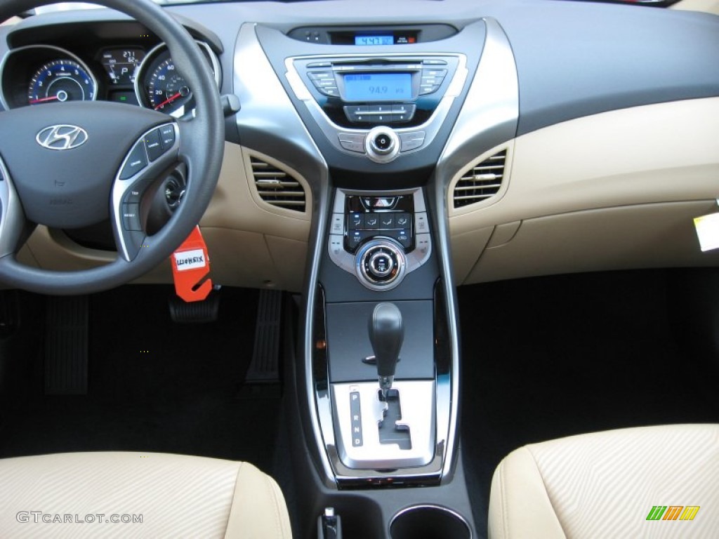 2013 Elantra GLS - Red Allure / Beige photo #24