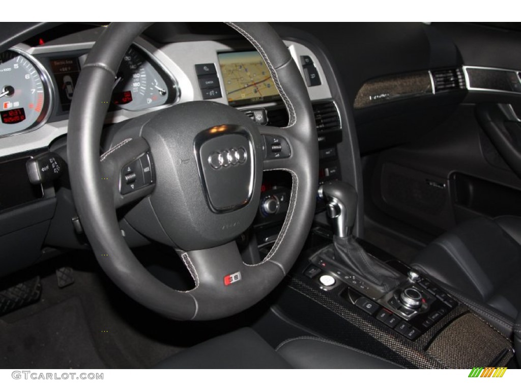 Black Interior 2011 Audi S6 5.2 FSI quattro Sedan Photo #71287714