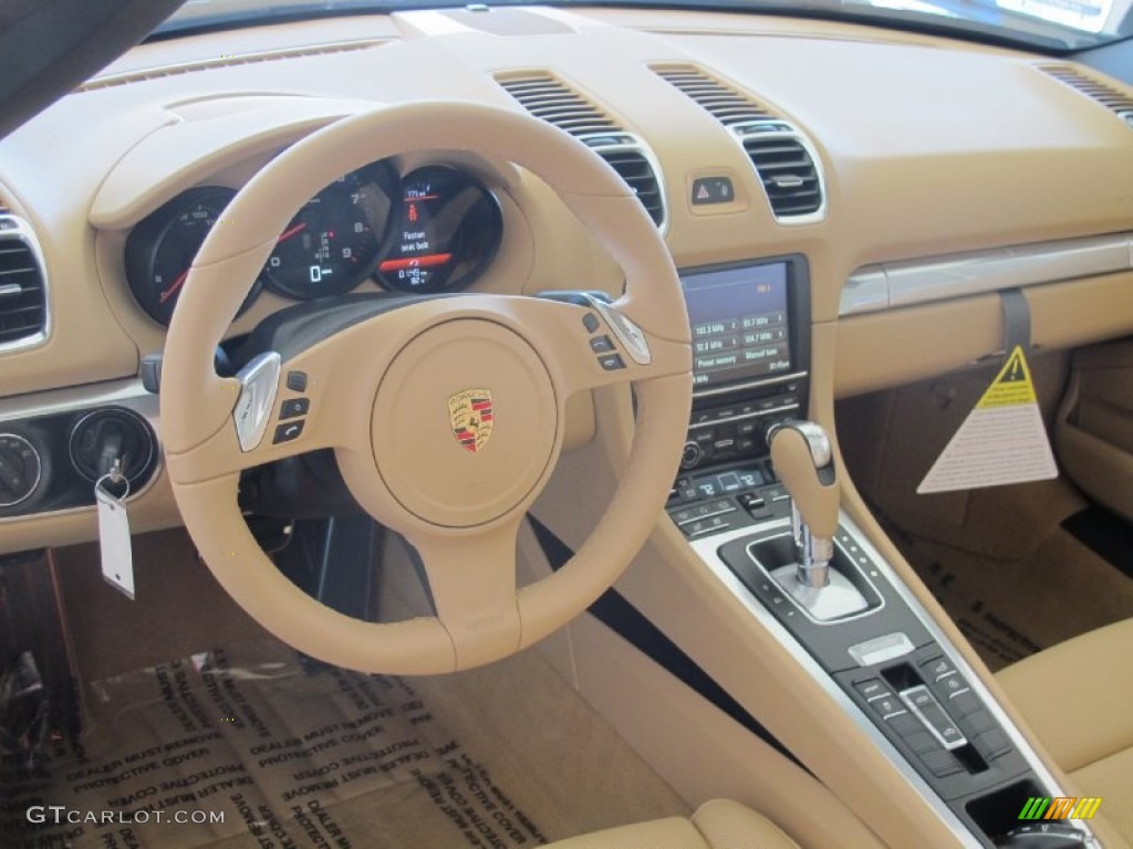 2013 Porsche Boxster Standard Boxster Model Luxor Beige Dashboard Photo #71287972