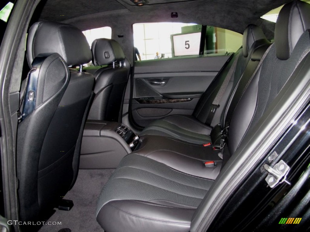 2013 BMW 6 Series 650i Gran Coupe Rear Seat Photo #71288188