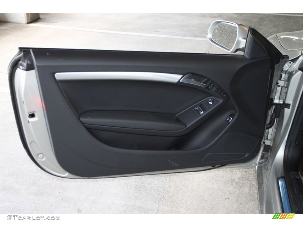 2013 Audi A5 2.0T quattro Coupe Black Door Panel Photo #71288302