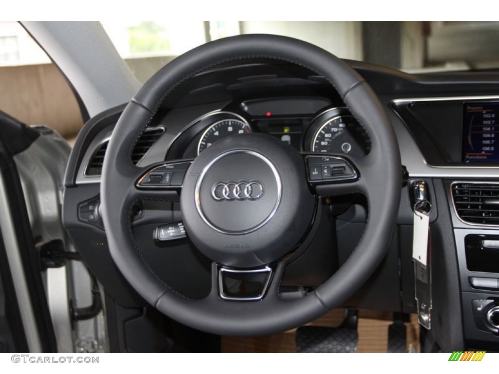 2013 Audi A5 2.0T quattro Coupe Black Steering Wheel Photo #71288343
