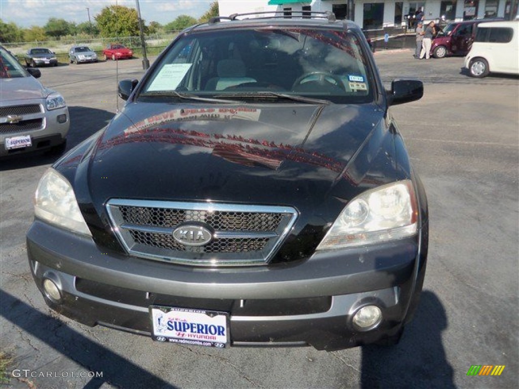 2005 Sorento EX - Ebony Black / Gray photo #1