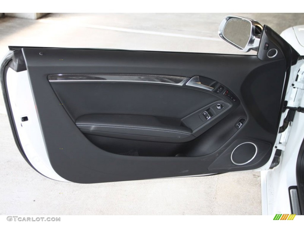 2013 Audi S5 3.0 TFSI quattro Coupe Black Door Panel Photo #71288779