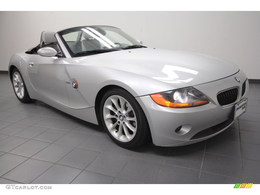 2003 Z4 2.5i Roadster - Titanium Silver Metallic / Pearl Grey photo #1