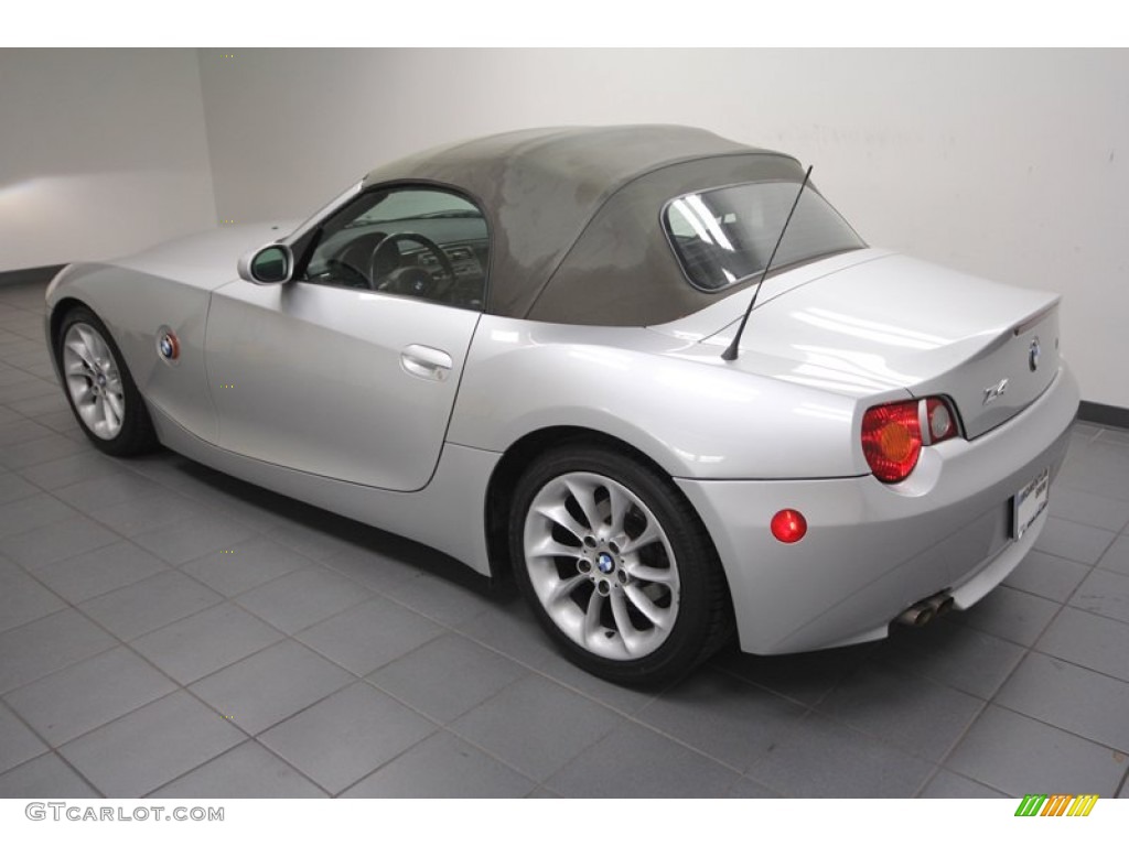2003 Z4 2.5i Roadster - Titanium Silver Metallic / Pearl Grey photo #5