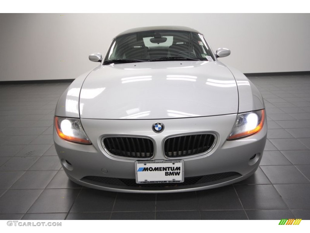 2003 Z4 2.5i Roadster - Titanium Silver Metallic / Pearl Grey photo #6