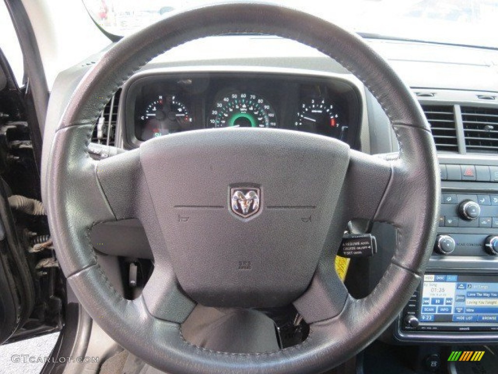 2010 Dodge Journey R/T AWD Dark Slate Gray Steering Wheel Photo #71290261