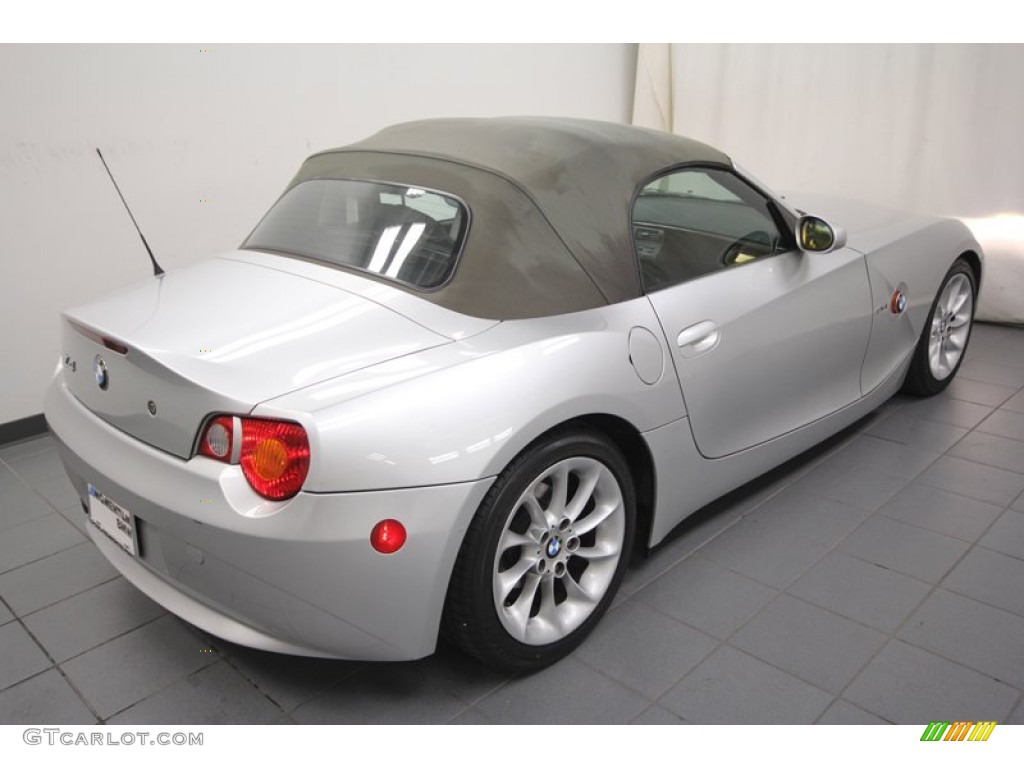 2003 Z4 2.5i Roadster - Titanium Silver Metallic / Pearl Grey photo #11