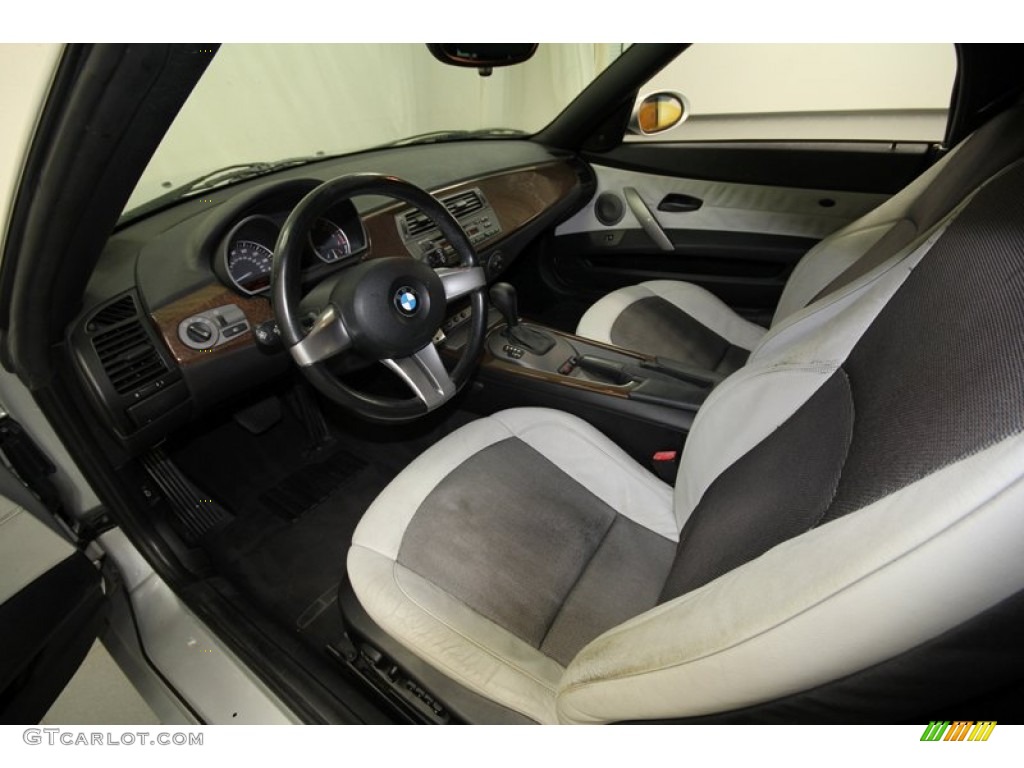 2003 Z4 2.5i Roadster - Titanium Silver Metallic / Pearl Grey photo #14