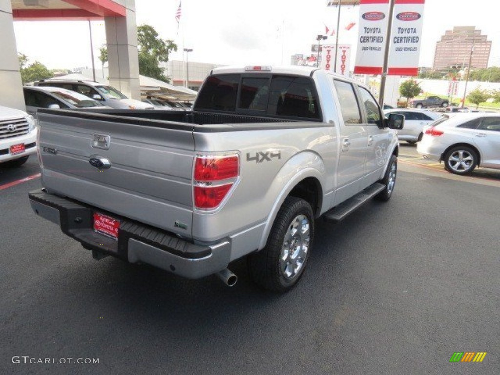 2010 F150 Lariat SuperCrew 4x4 - Ingot Silver Metallic / Black photo #7