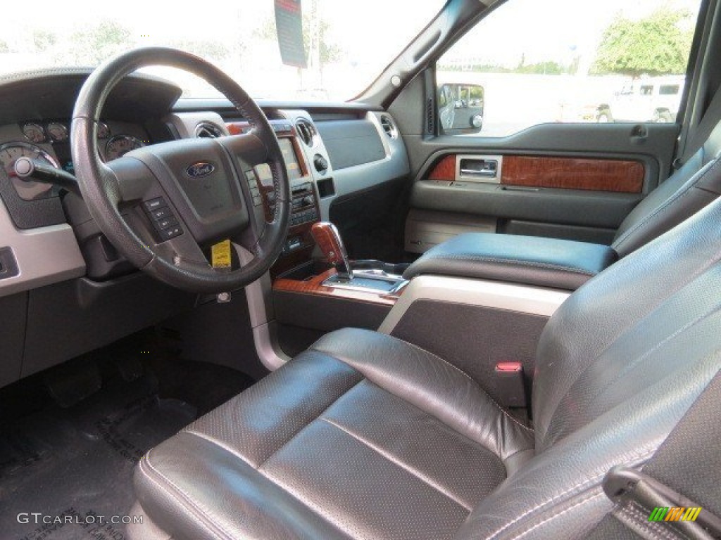 2010 F150 Lariat SuperCrew 4x4 - Ingot Silver Metallic / Black photo #11